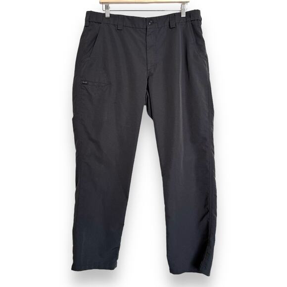 5.11 Tactical Gray Polyester Rip Stop Straight Leg Work Wear Pants Men's 38x32 - Picture 1 of 14